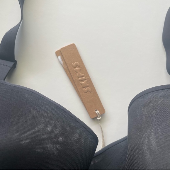 Skims Weightless Demi Bra Women’s Size 44H Black Onyx Underwire Mesh Sheer - Picture 3 of 11